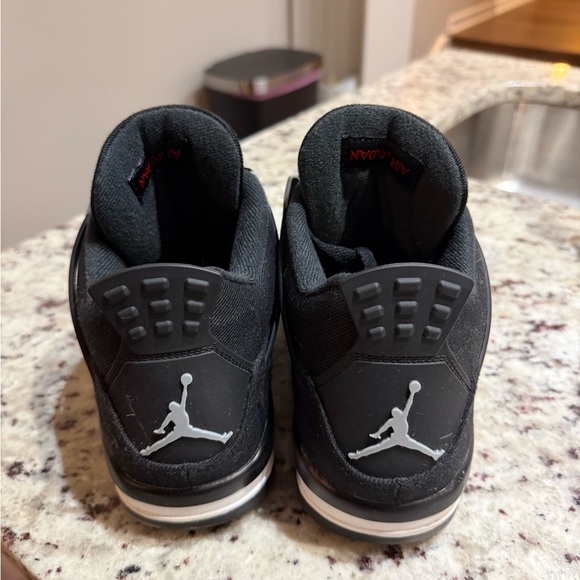Air Jordan 4 Retro SE Black Canvas - Picture 2 of 5